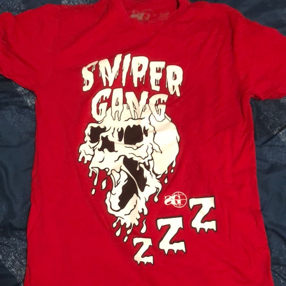 Sniper Gang Skull Tee - Picture 1 of 2